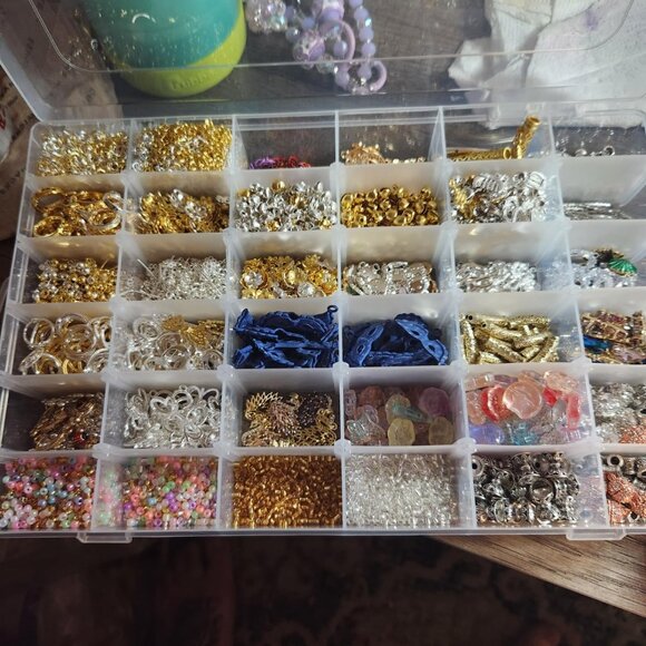 2pack 36 Grids Clear Plastic Organizer Box Container Jewelry Dividers women - Picture 2 of 14